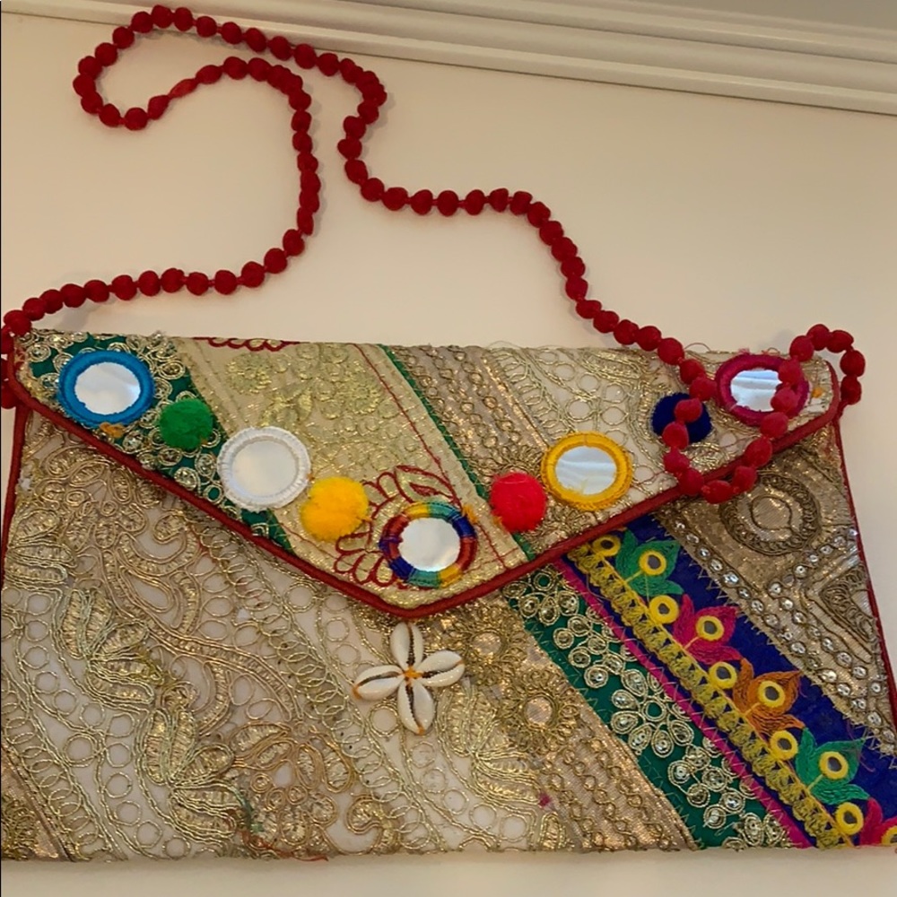 Stylish multicolor clutch